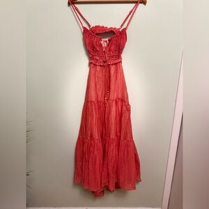Elegant Red Maxi Dress